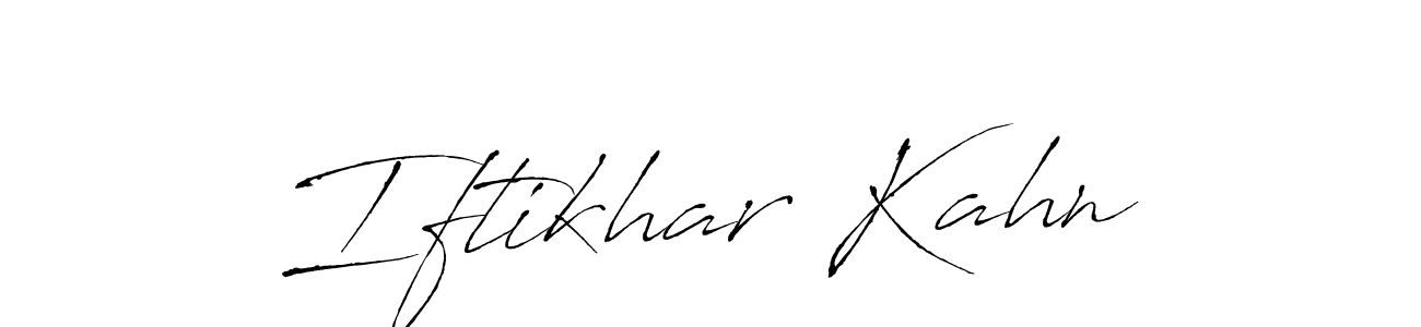 Make a beautiful signature design for name Iftikhar Kahn. Use this online signature maker to create a handwritten signature for free. Iftikhar Kahn signature style 6 images and pictures png