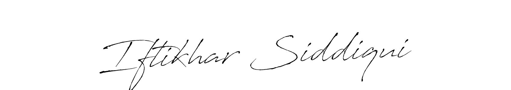 Design your own signature with our free online signature maker. With this signature software, you can create a handwritten (Antro_Vectra) signature for name Iftikhar Siddiqui. Iftikhar Siddiqui signature style 6 images and pictures png