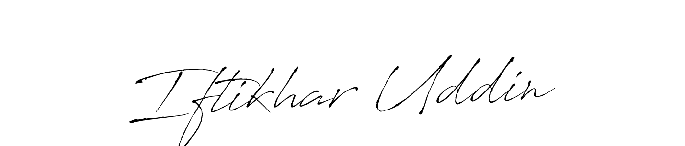 How to make Iftikhar Uddin signature? Antro_Vectra is a professional autograph style. Create handwritten signature for Iftikhar Uddin name. Iftikhar Uddin signature style 6 images and pictures png