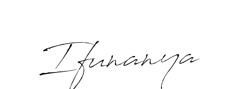 Make a beautiful signature design for name Ifunanya. With this signature (Antro_Vectra) style, you can create a handwritten signature for free. Ifunanya signature style 6 images and pictures png