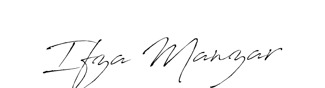 Ifza Manzar stylish signature style. Best Handwritten Sign (Antro_Vectra) for my name. Handwritten Signature Collection Ideas for my name Ifza Manzar. Ifza Manzar signature style 6 images and pictures png