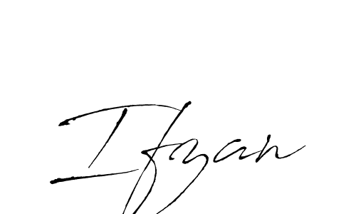 How to make Ifzan signature? Antro_Vectra is a professional autograph style. Create handwritten signature for Ifzan name. Ifzan signature style 6 images and pictures png