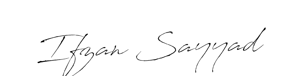 Make a beautiful signature design for name Ifzan Sayyad. Use this online signature maker to create a handwritten signature for free. Ifzan Sayyad signature style 6 images and pictures png