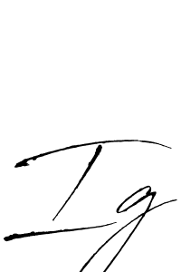 You should practise on your own different ways (Antro_Vectra) to write your name (Ig) in signature. don't let someone else do it for you. Ig signature style 6 images and pictures png