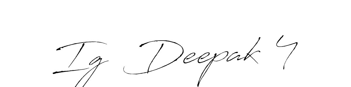 This is the best signature style for the Ig  Deepak 4 name. Also you like these signature font (Antro_Vectra). Mix name signature. Ig  Deepak 4 signature style 6 images and pictures png