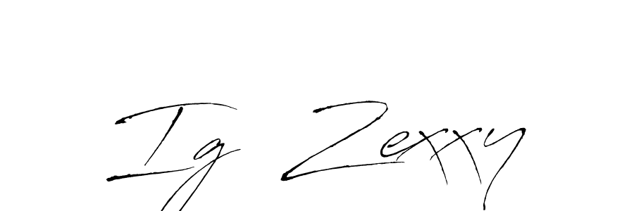 Similarly Antro_Vectra is the best handwritten signature design. Signature creator online .You can use it as an online autograph creator for name Ig  Zexxy. Ig  Zexxy signature style 6 images and pictures png