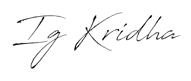 The Antro_Vectra signature style provides a bold statement for name Ig Kridha. Designed for business owners, executives, and leaders. Ig Kridha signature style 6 images and pictures png