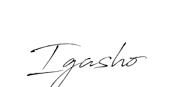 if you are searching for the best signature style for your name Igasho. so please give up your signature search. here we have designed multiple signature styles  using Antro_Vectra. Igasho signature style 6 images and pictures png