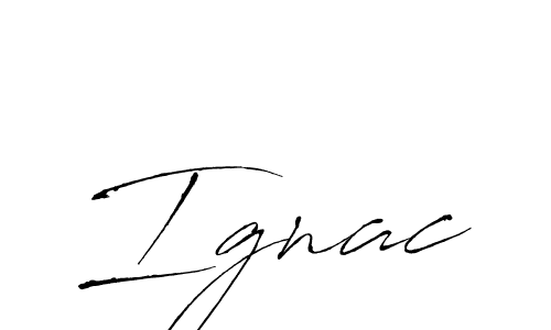 How to make Ignac signature? Antro_Vectra is a professional autograph style. Create handwritten signature for Ignac name. Ignac signature style 6 images and pictures png