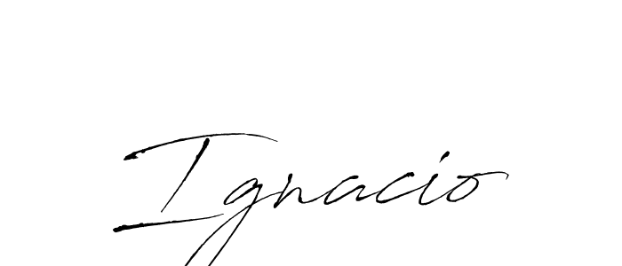 How to make Ignacio signature? Antro_Vectra is a professional autograph style. Create handwritten signature for Ignacio name. Ignacio signature style 6 images and pictures png
