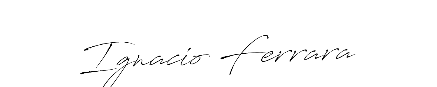 Design your own signature with our free online signature maker. With this signature software, you can create a handwritten (Antro_Vectra) signature for name Ignacio Ferrara. Ignacio Ferrara signature style 6 images and pictures png