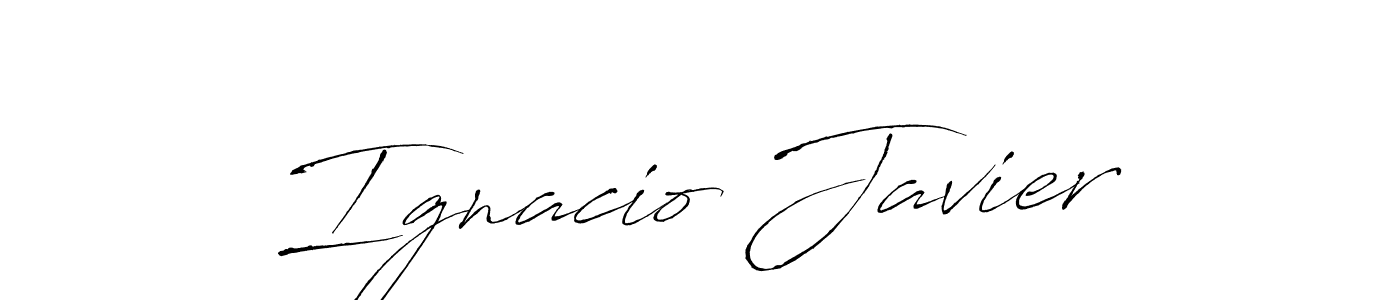 Use a signature maker to create a handwritten signature online. With this signature software, you can design (Antro_Vectra) your own signature for name Ignacio Javier. Ignacio Javier signature style 6 images and pictures png