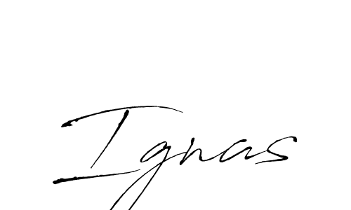 How to make Ignas signature? Antro_Vectra is a professional autograph style. Create handwritten signature for Ignas name. Ignas signature style 6 images and pictures png