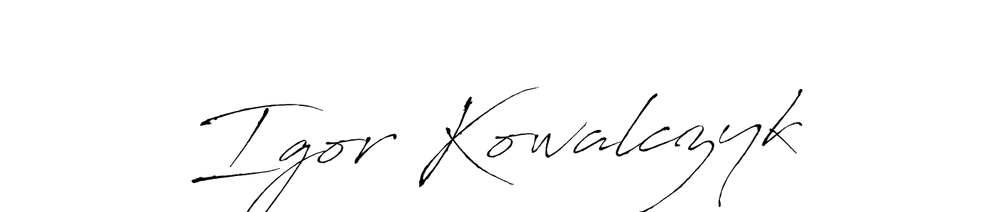 It looks lik you need a new signature style for name Igor Kowalczyk. Design unique handwritten (Antro_Vectra) signature with our free signature maker in just a few clicks. Igor Kowalczyk signature style 6 images and pictures png