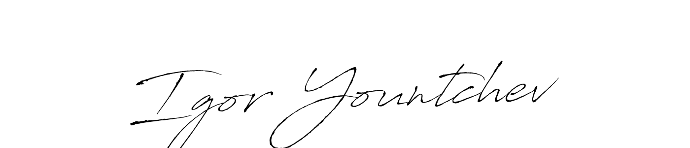 How to make Igor Yountchev signature? Antro_Vectra is a professional autograph style. Create handwritten signature for Igor Yountchev name. Igor Yountchev signature style 6 images and pictures png
