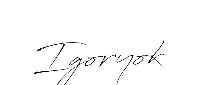 Also we have Igoryok name is the best signature style. Create professional handwritten signature collection using Antro_Vectra autograph style. Igoryok signature style 6 images and pictures png