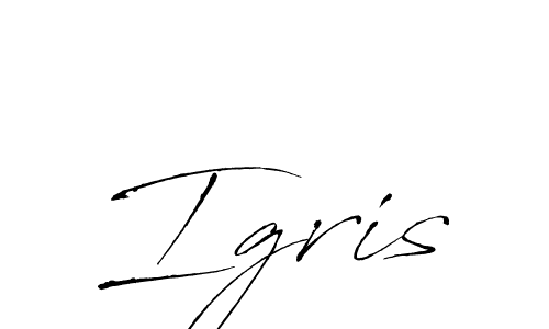How to Draw Igris signature style? Antro_Vectra is a latest design signature styles for name Igris. Igris signature style 6 images and pictures png