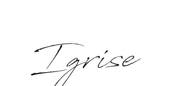 How to Draw Igrise signature style? Antro_Vectra is a latest design signature styles for name Igrise. Igrise signature style 6 images and pictures png