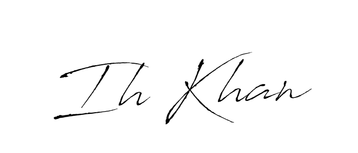 Make a beautiful signature design for name Ih Khan. Use this online signature maker to create a handwritten signature for free. Ih Khan signature style 6 images and pictures png