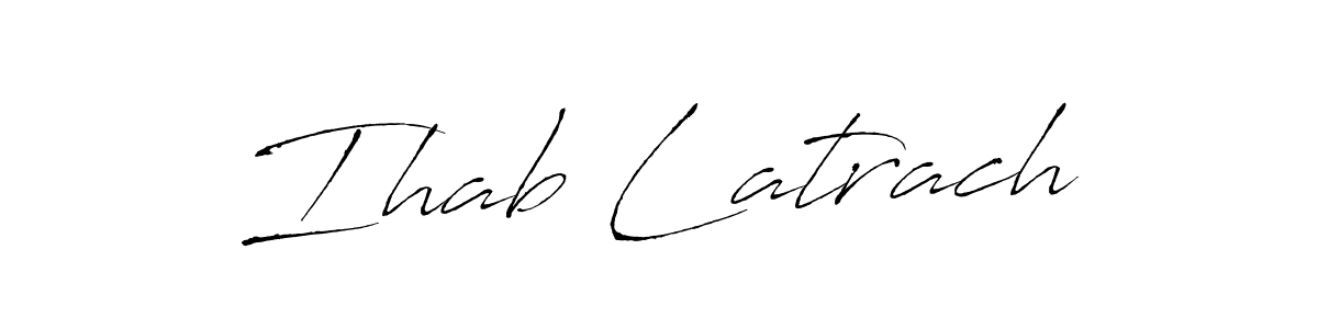 Use a signature maker to create a handwritten signature online. With this signature software, you can design (Antro_Vectra) your own signature for name Ihab Latrach. Ihab Latrach signature style 6 images and pictures png