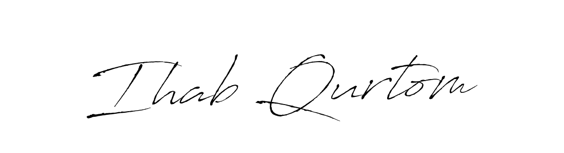 Use a signature maker to create a handwritten signature online. With this signature software, you can design (Antro_Vectra) your own signature for name Ihab Qurtom. Ihab Qurtom signature style 6 images and pictures png