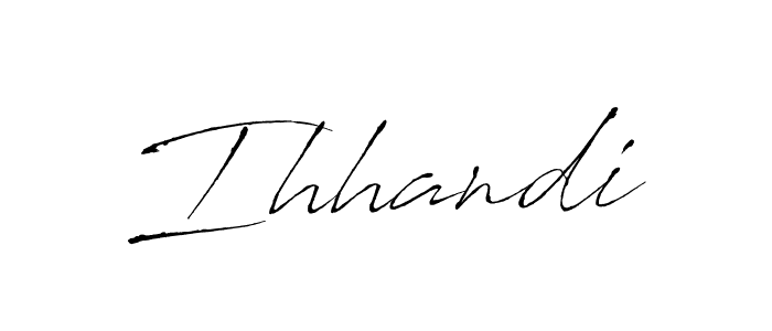 Create a beautiful signature design for name Ihhandi. With this signature (Antro_Vectra) fonts, you can make a handwritten signature for free. Ihhandi signature style 6 images and pictures png