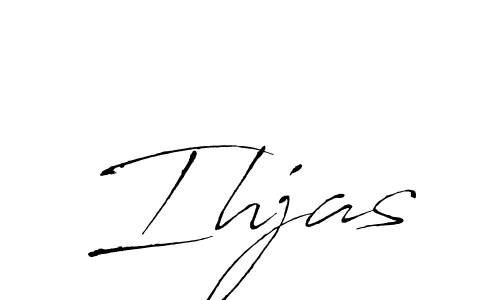 Make a beautiful signature design for name Ihjas. With this signature (Antro_Vectra) style, you can create a handwritten signature for free. Ihjas signature style 6 images and pictures png