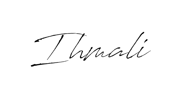 Antro_Vectra is a professional signature style that is perfect for those who want to add a touch of class to their signature. It is also a great choice for those who want to make their signature more unique. Get Ihmali name to fancy signature for free. Ihmali signature style 6 images and pictures png