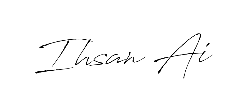 Make a beautiful signature design for name Ihsan Ai. With this signature (Antro_Vectra) style, you can create a handwritten signature for free. Ihsan Ai signature style 6 images and pictures png