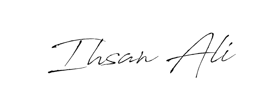 This is the best signature style for the Ihsan Ali name. Also you like these signature font (Antro_Vectra). Mix name signature. Ihsan Ali signature style 6 images and pictures png