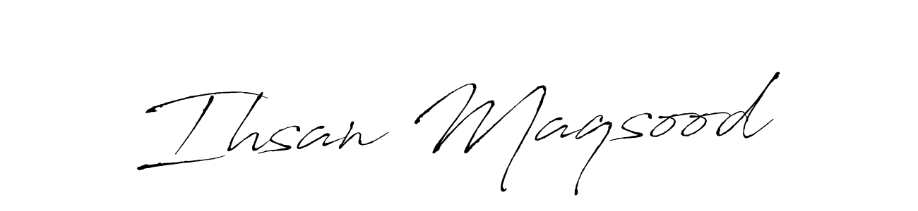 See photos of Ihsan Maqsood official signature by Spectra . Check more albums & portfolios. Read reviews & check more about Antro_Vectra font. Ihsan Maqsood signature style 6 images and pictures png