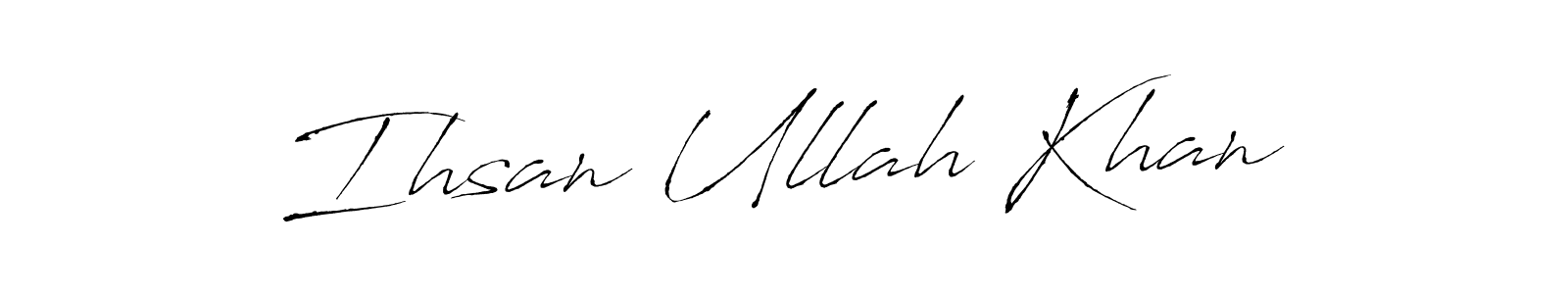 How to make Ihsan Ullah Khan signature? Antro_Vectra is a professional autograph style. Create handwritten signature for Ihsan Ullah Khan name. Ihsan Ullah Khan signature style 6 images and pictures png