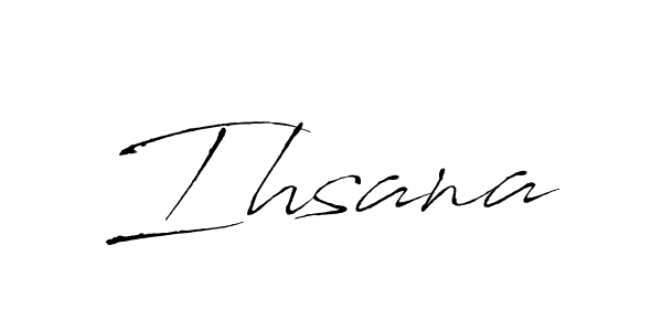Also we have Ihsana name is the best signature style. Create professional handwritten signature collection using Antro_Vectra autograph style. Ihsana signature style 6 images and pictures png