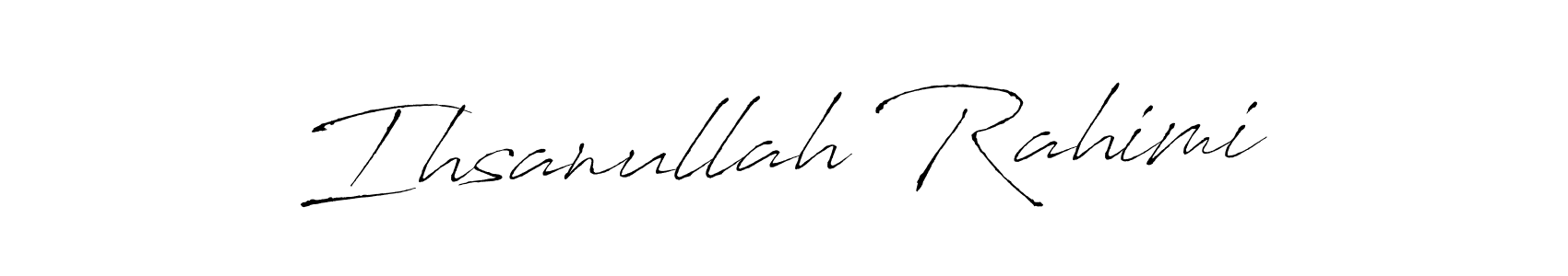 Also we have Ihsanullah Rahimi name is the best signature style. Create professional handwritten signature collection using Antro_Vectra autograph style. Ihsanullah Rahimi signature style 6 images and pictures png