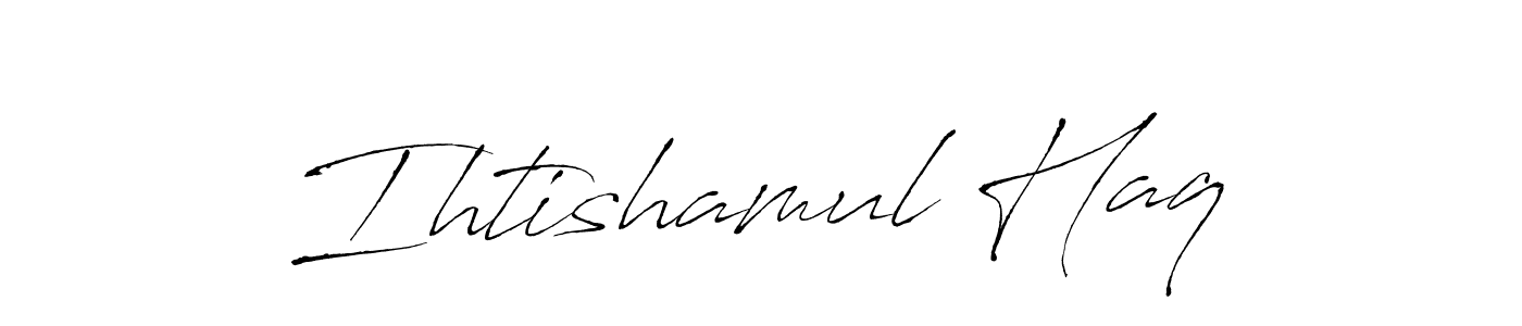 Also we have Ihtishamul Haq name is the best signature style. Create professional handwritten signature collection using Antro_Vectra autograph style. Ihtishamul Haq signature style 6 images and pictures png