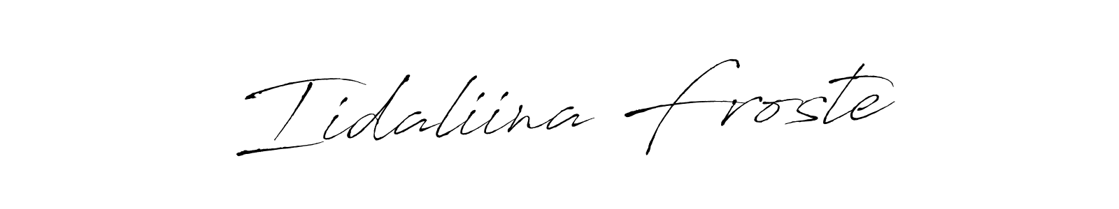 You can use this online signature creator to create a handwritten signature for the name Iidaliina Froste. This is the best online autograph maker. Iidaliina Froste signature style 6 images and pictures png