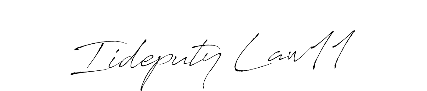 How to make Iideputy Law11 name signature. Use Antro_Vectra style for creating short signs online. This is the latest handwritten sign. Iideputy Law11 signature style 6 images and pictures png
