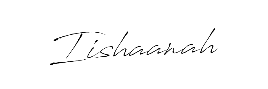 Make a beautiful signature design for name Iishaanah. With this signature (Antro_Vectra) style, you can create a handwritten signature for free. Iishaanah signature style 6 images and pictures png