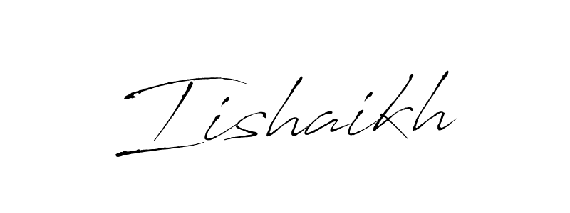 Make a beautiful signature design for name Iishaikh. With this signature (Antro_Vectra) style, you can create a handwritten signature for free. Iishaikh signature style 6 images and pictures png
