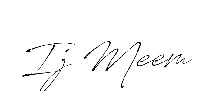 Make a beautiful signature design for name Ij Meem. Use this online signature maker to create a handwritten signature for free. Ij Meem signature style 6 images and pictures png