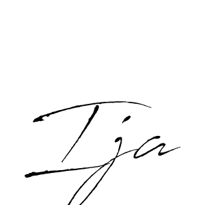 The best way (Antro_Vectra) to make a short signature is to pick only two or three words in your name. The name Ija include a total of six letters. For converting this name. Ija signature style 6 images and pictures png
