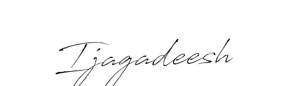 Create a beautiful signature design for name Ijagadeesh. With this signature (Antro_Vectra) fonts, you can make a handwritten signature for free. Ijagadeesh signature style 6 images and pictures png