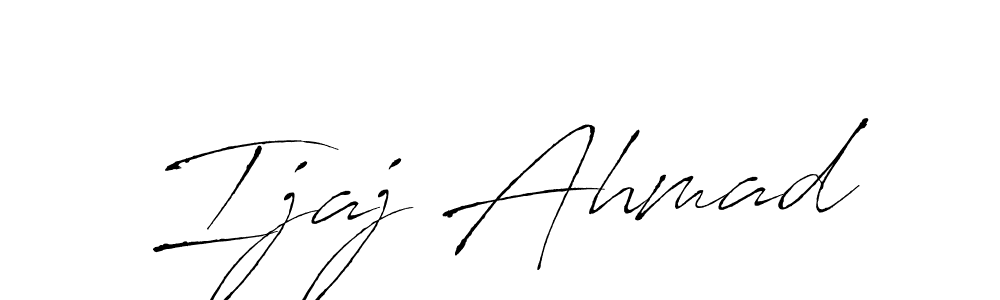 Also You can easily find your signature by using the search form. We will create Ijaj Ahmad name handwritten signature images for you free of cost using Antro_Vectra sign style. Ijaj Ahmad signature style 6 images and pictures png