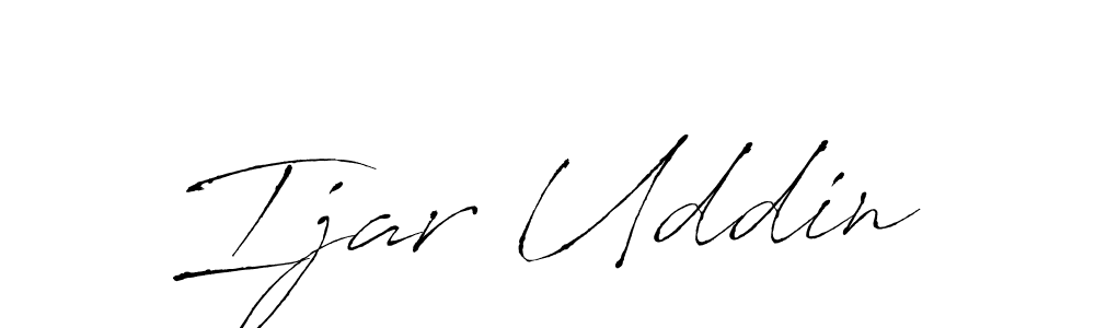 Use a signature maker to create a handwritten signature online. With this signature software, you can design (Antro_Vectra) your own signature for name Ijar Uddin. Ijar Uddin signature style 6 images and pictures png