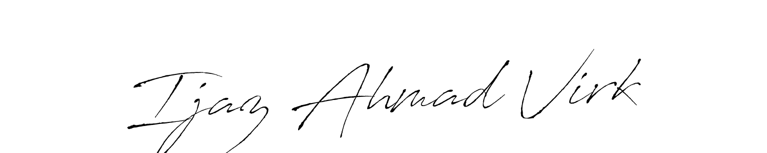 Antro_Vectra is a professional signature style that is perfect for those who want to add a touch of class to their signature. It is also a great choice for those who want to make their signature more unique. Get Ijaz Ahmad Virk name to fancy signature for free. Ijaz Ahmad Virk signature style 6 images and pictures png