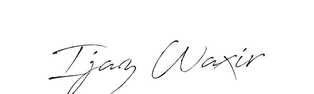 Make a beautiful signature design for name Ijaz Waxir. With this signature (Antro_Vectra) style, you can create a handwritten signature for free. Ijaz Waxir signature style 6 images and pictures png