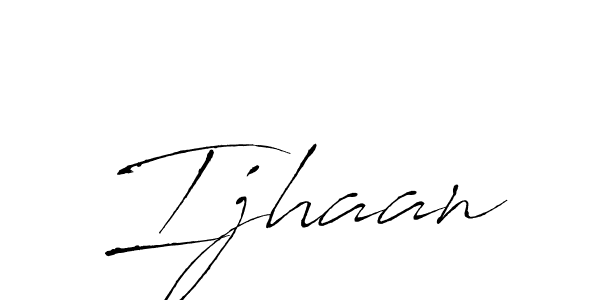 Make a beautiful signature design for name Ijhaan. With this signature (Antro_Vectra) style, you can create a handwritten signature for free. Ijhaan signature style 6 images and pictures png