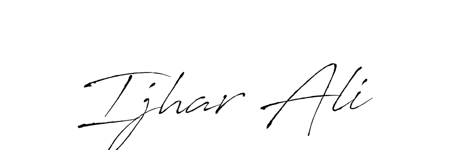 Make a beautiful signature design for name Ijhar Ali. Use this online signature maker to create a handwritten signature for free. Ijhar Ali signature style 6 images and pictures png