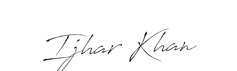 It looks lik you need a new signature style for name Ijhar Khan. Design unique handwritten (Antro_Vectra) signature with our free signature maker in just a few clicks. Ijhar Khan signature style 6 images and pictures png