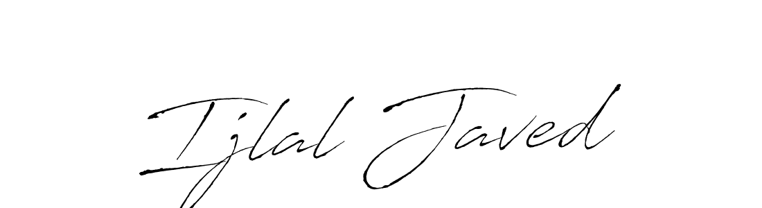 How to make Ijlal Javed name signature. Use Antro_Vectra style for creating short signs online. This is the latest handwritten sign. Ijlal Javed signature style 6 images and pictures png